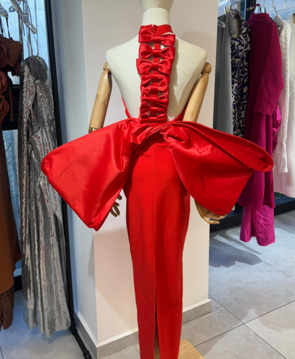 Vestido Moños Rojo
