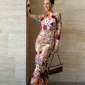 VESTIDO FLORES MANGAS